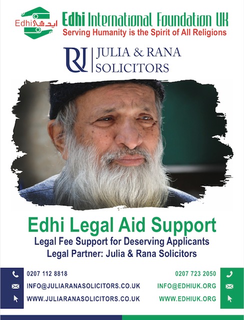 Edhi Foundation Uk - Julia & Rana